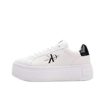 Calvin Klein Jeans Embossed-logo Leather Sneakers