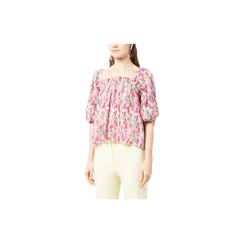 GANNI Shirts Women's Pink-3