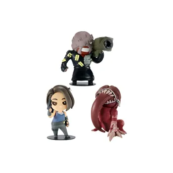 PRIME 1 STUDIO Resident Evil Characters Cutie1plus Resident Evil 3 Remake Combination Set 11cm/12cm/9.5cm Chibi Figures