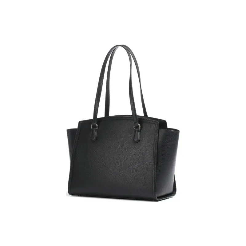 MICHAEL KORS Chantal Pebbled Leather Tote Bag Shopping Bag Shoulder Bag Handbag Large Size Women's Black-2