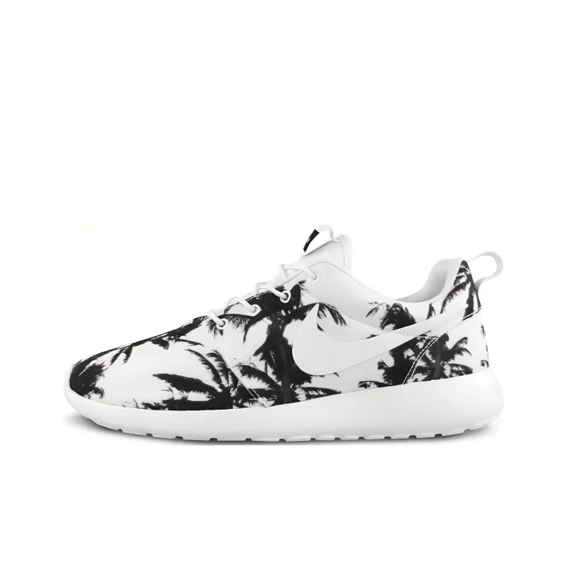 Nike Roshe Run Palm Trees Black White Women's-0