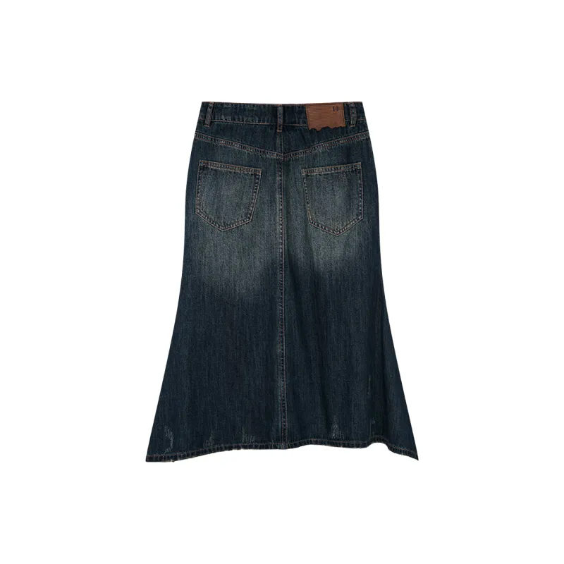 UOOYAA Denim Dresses & Skirts Women's-1
