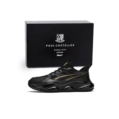 PAUL COSTELLOE Running Shoes Men Low-Top Gold