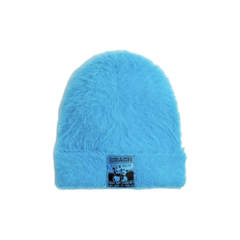 COACH Nylon Beanies Unisex Black/Pink/Blue/Orange-2