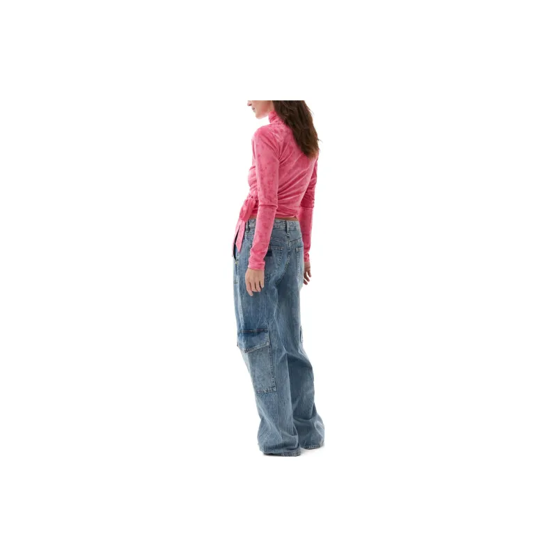 GANNI T-Shirts Women's Pink-3
