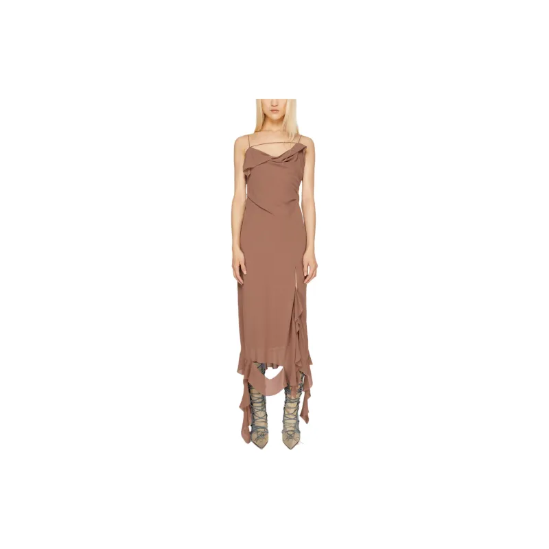 Acne Studios Ruffle detailed Midi Dress-1