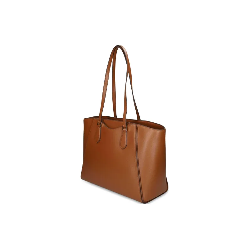 MICHAEL KORS Leather Tote Bag Shopping Bag Handbag Shoulder Bag Women's Camel Brown-1