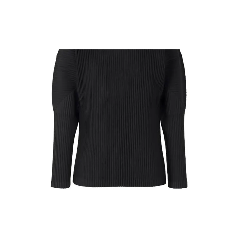 ISSEY MIYAKE Plissé Effect Crewneck T Shirt-1