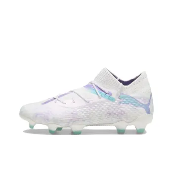 PUMA FUTURE 7 ULTIMATE Soccer Shoes Women's Low Top White Purple Blue