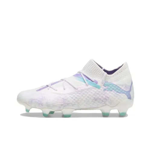 PUMA FUTURE 7 ULTIMATE Soccer Shoes Women's Low-Top White/Purple/Blue