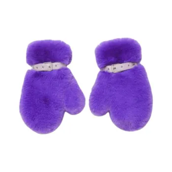 Acne Studios Polyester Gloves Unisex Purple
