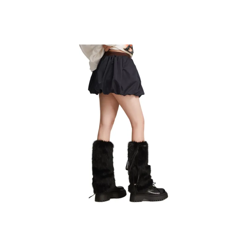 LALABOBO Casual Short Skirts Women's Prussian Blue-1