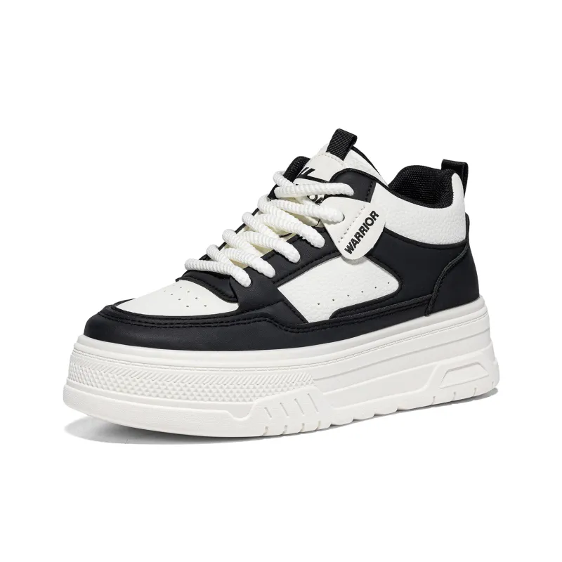 WARRIOR Skateboard Shoes Women's High Top Black Rice-2