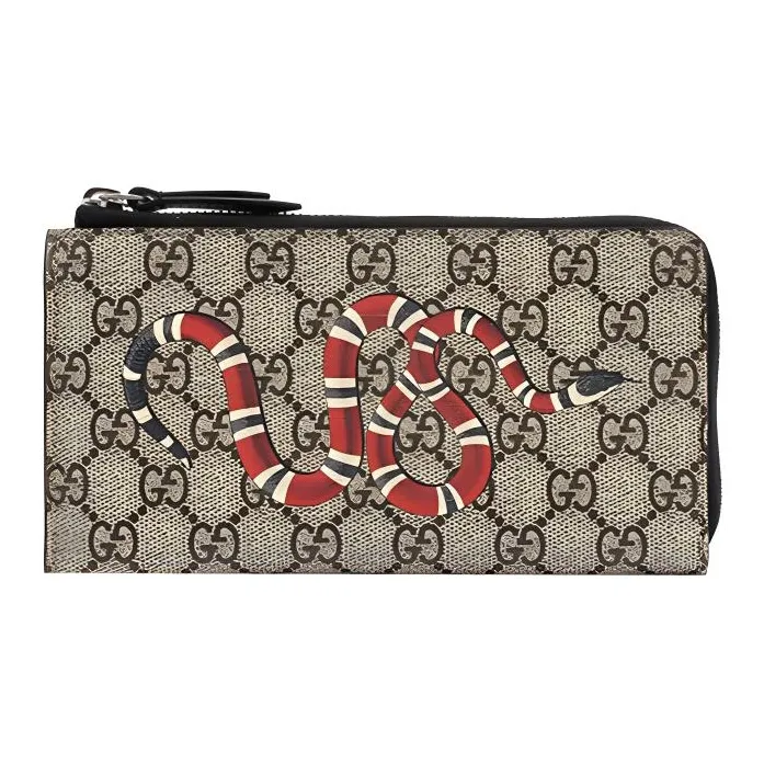 GUCCI Canvas With Leather Coin Purse Regular Men's Ebony-0