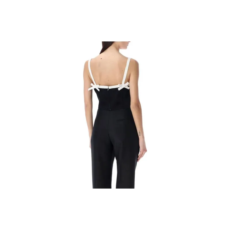 MSGM Bow Detailed Cropped Top-2
