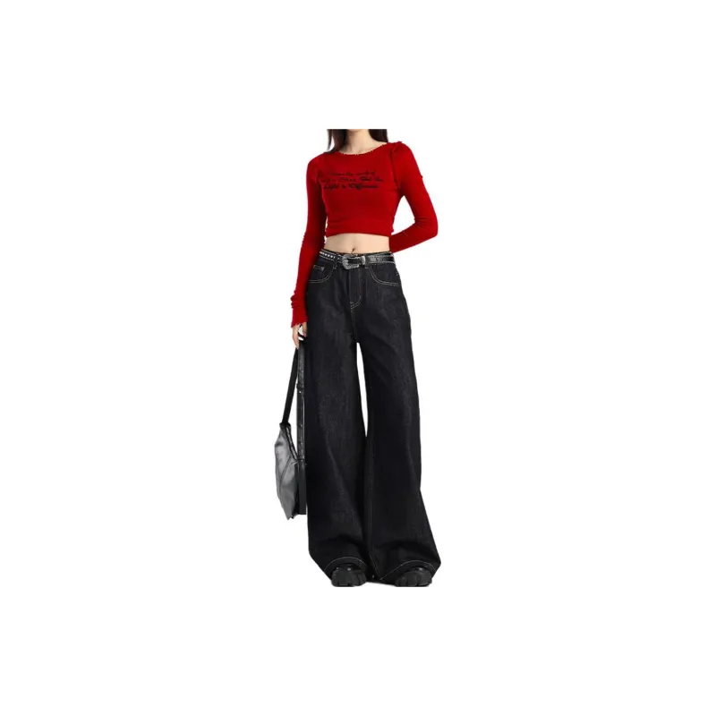 Concubine Zhu Jeans Women's Dark Blue-7
