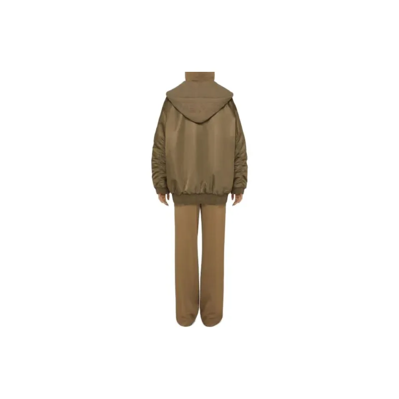 Givenchy Oversized Hooded Bomber Jacket 'Dark Green'-2