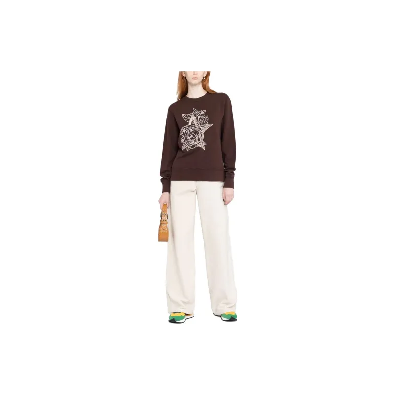 Golden Goose Sweatshirts Women's Dark Brown-1