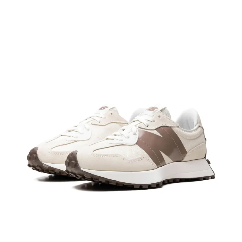 New Balance 327 White Beige Light Brown Women's-3