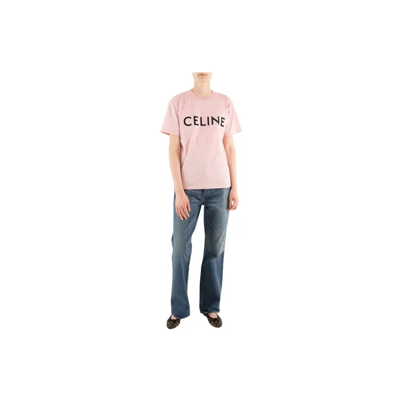 CELINE T Shirts Women's Pink-1
