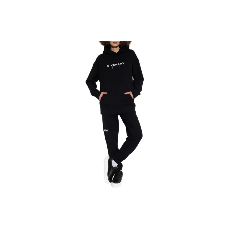 Givenchy Logo Embroidered Drawstring Hoodie-2
