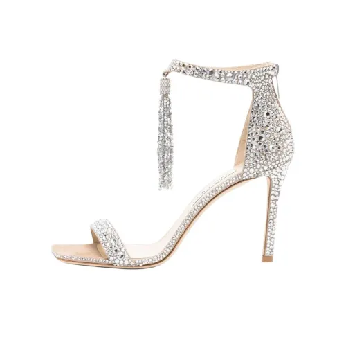 Jimmy Choo Vinca Strap Sandals 9.5cm Women's Silver