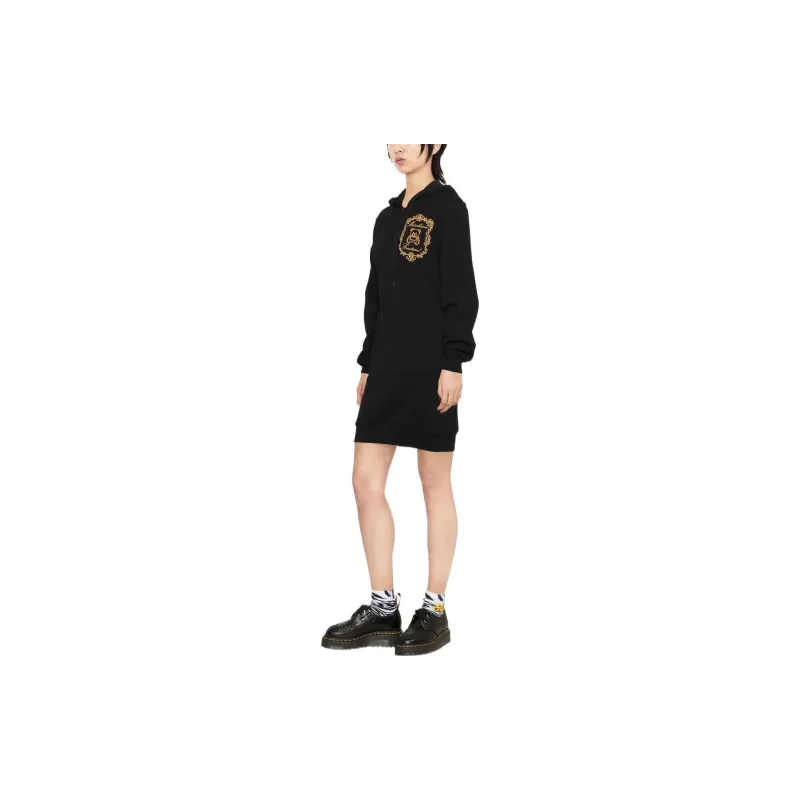 MOSCHINO Long Sleeved Dresses Women's Black-3