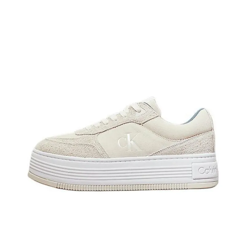 CALVIN KLEIN Low-Top Skateboard Shoes Women's Ivory-0