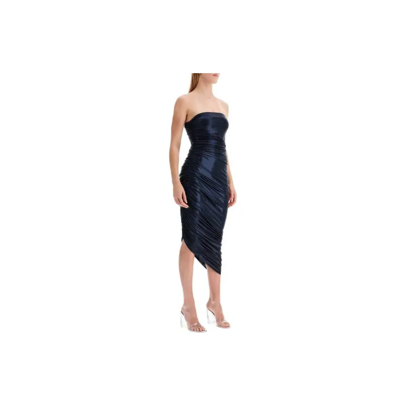 NORMA KAMALI Diana Lamé Midi Dress-1