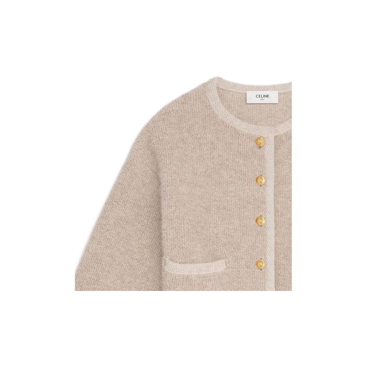 関税込 CELINE cardigan jacket in alpaca wool CÉLINE Cardigan Jacket in Alpaca Wool Size M – Boutique Finest