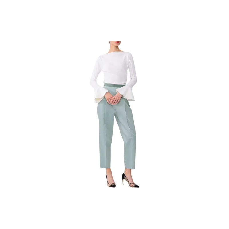 Beams Casual Pants Women's Mint Green-4