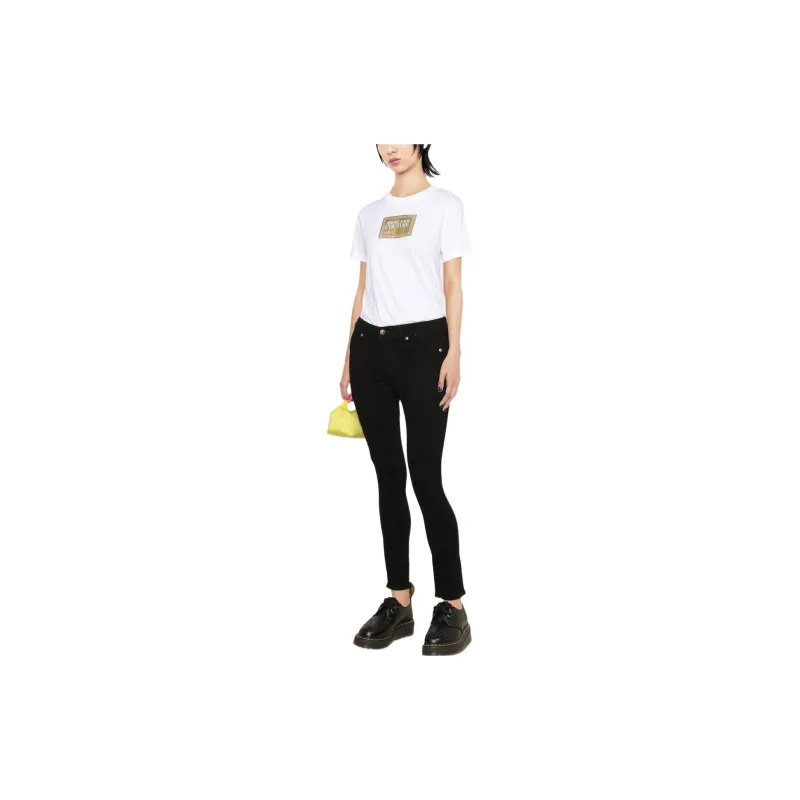 VERSACE JEANS COUTURE Logo plaque Skinny Jeans-1