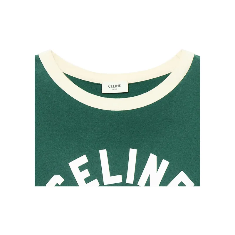 CELINE T Shirts Women's Green-3