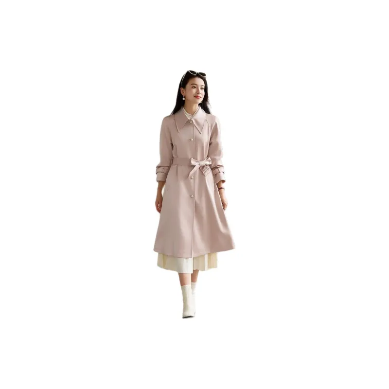 Yi Mengyuan Mid Length Trench Coat Women's-1