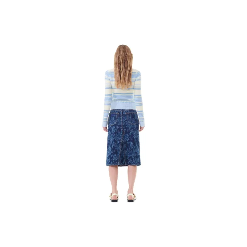 GANNI PF24 Sweater Women's Blue-3