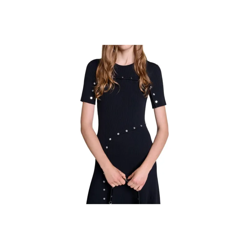 Maje Knitted Maxi Dress-1