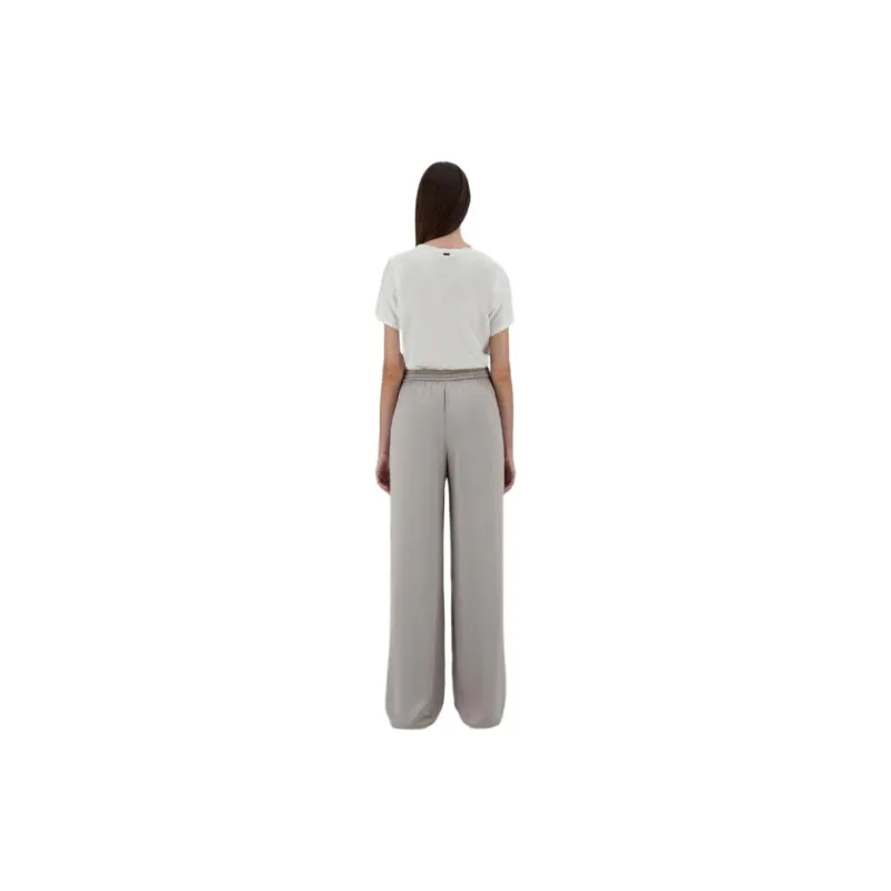 HERNO Wide Leg Satin Trousers-2