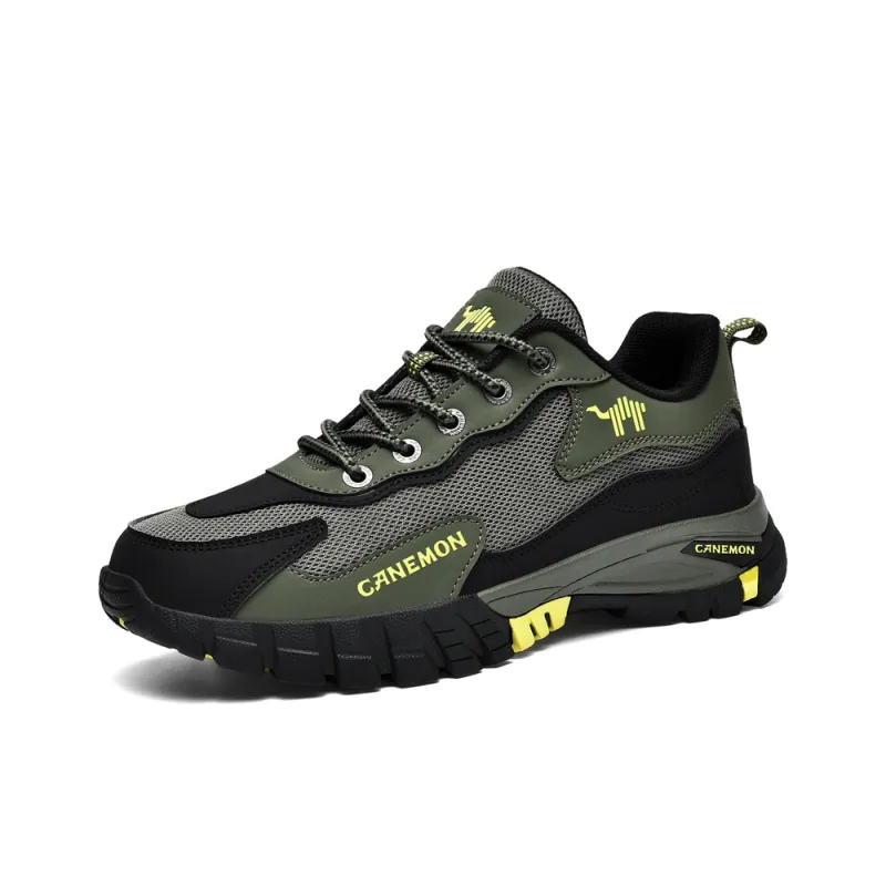 Pilot the camel Outdoor Shoes Men Low Top Black/Army Green/Brown-3
