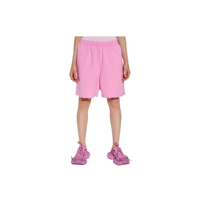 Balenciaga Frayed Edge Elastic Waist Shorts-2