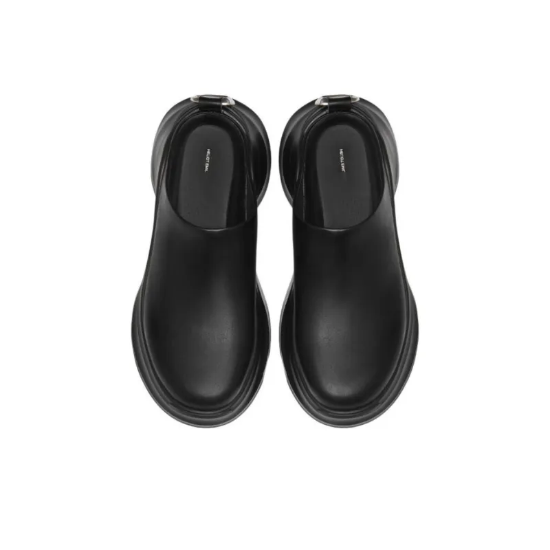 HELIOT EMIL x Staccato Abrasion Resistant Closed Toe Slippers Women's Black-3