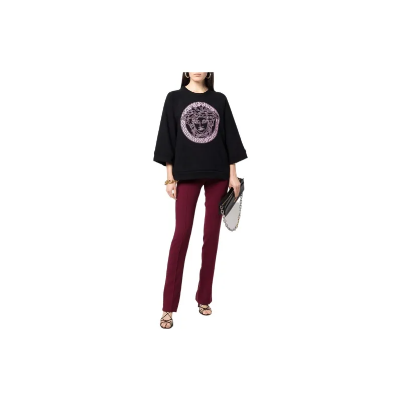 VERSACE FW22 Sweatshirt Women's Black-2