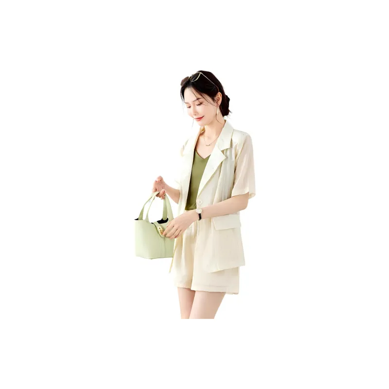 TERRE BLEUE Casual Suit Women's Apricot-1