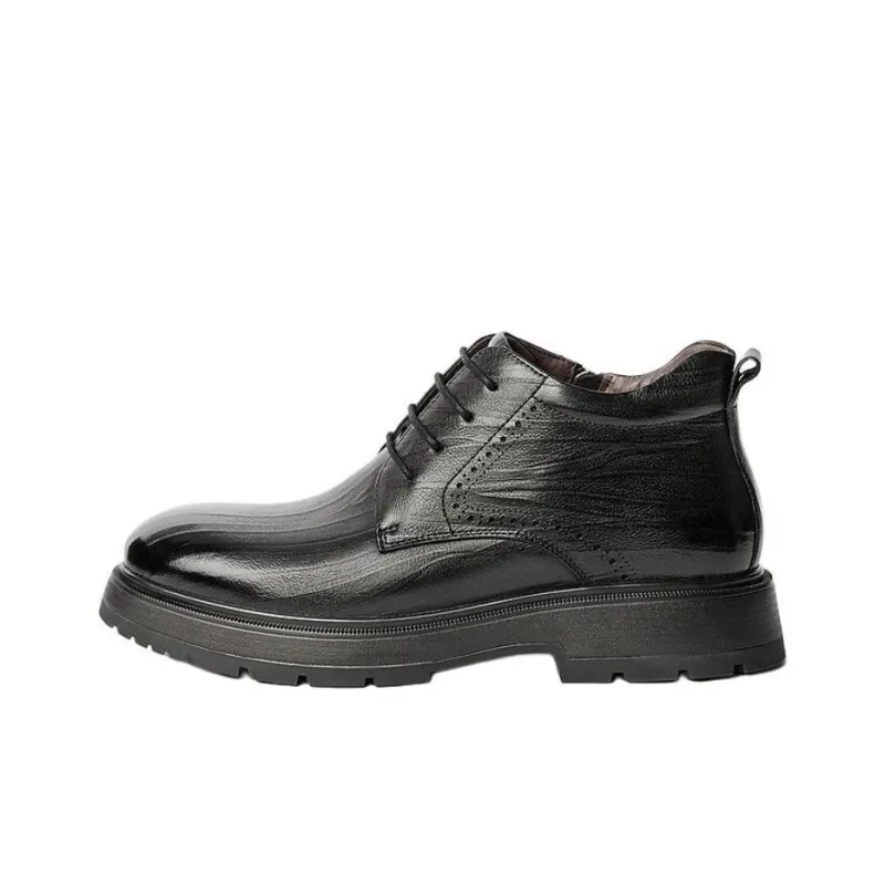 BELLE Dress Shoes Men's Black Unlined Lining-0
