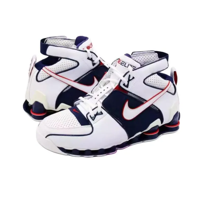 Nike Shox Bomber White Navy Red-1