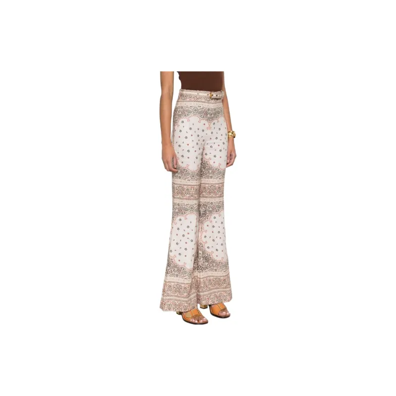 Zimmermann Belted Wide Leg Pants-3