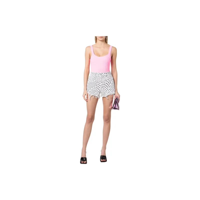 Alexander Wang Wave Logo Bite Shorts-1