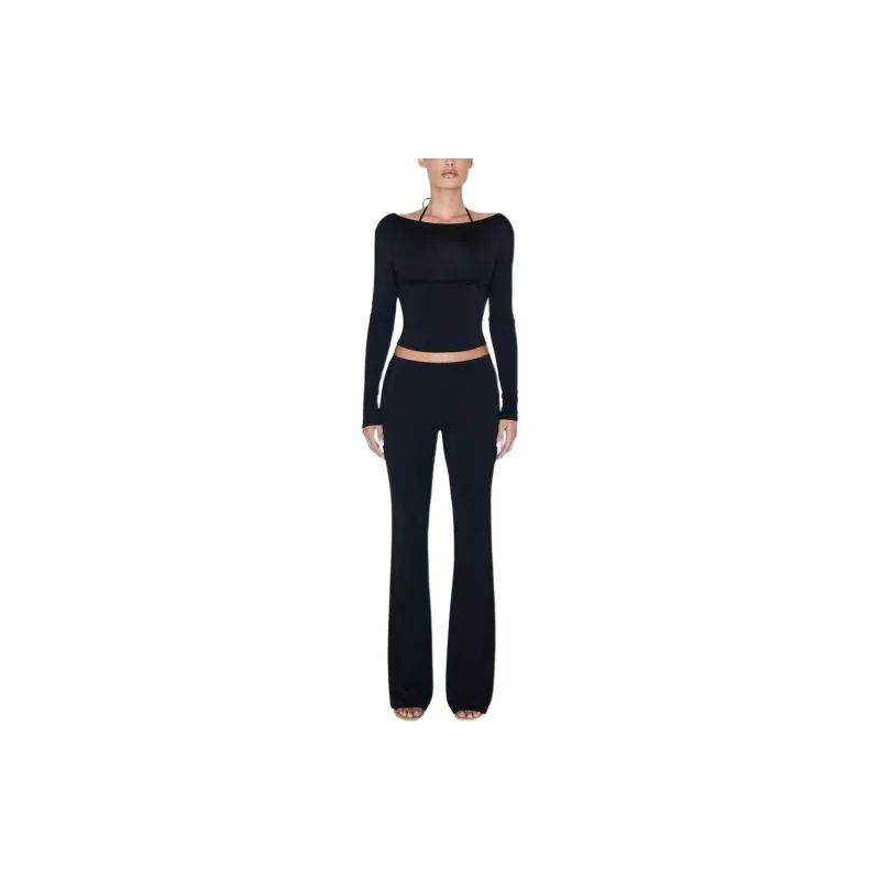 Khy SS24 DROP 008 Soft Stretch Low Rise Pant Casual Pants Women's Black-2