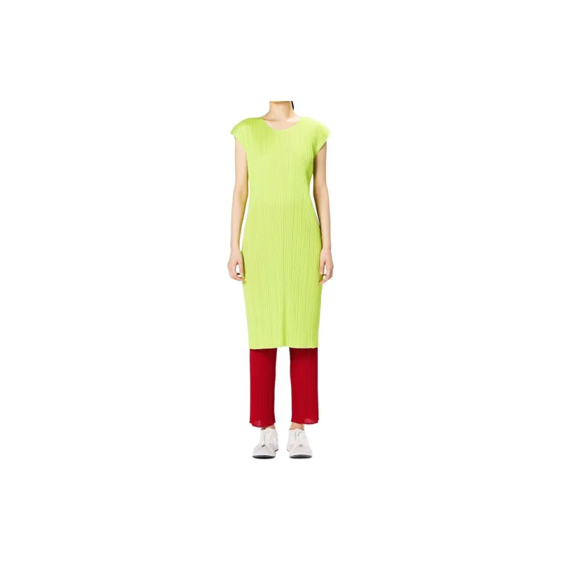 PLEATS PLEASE ISSEY MIYAKE Plissé Sleeveless Minidress-2