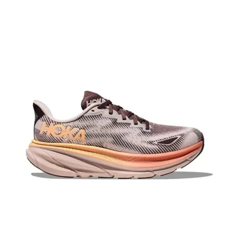 HOKA ONE ONE Clifton 9 Anti-Slip Wear-Resistant Low-Top Running Shoes Women's Pink-1