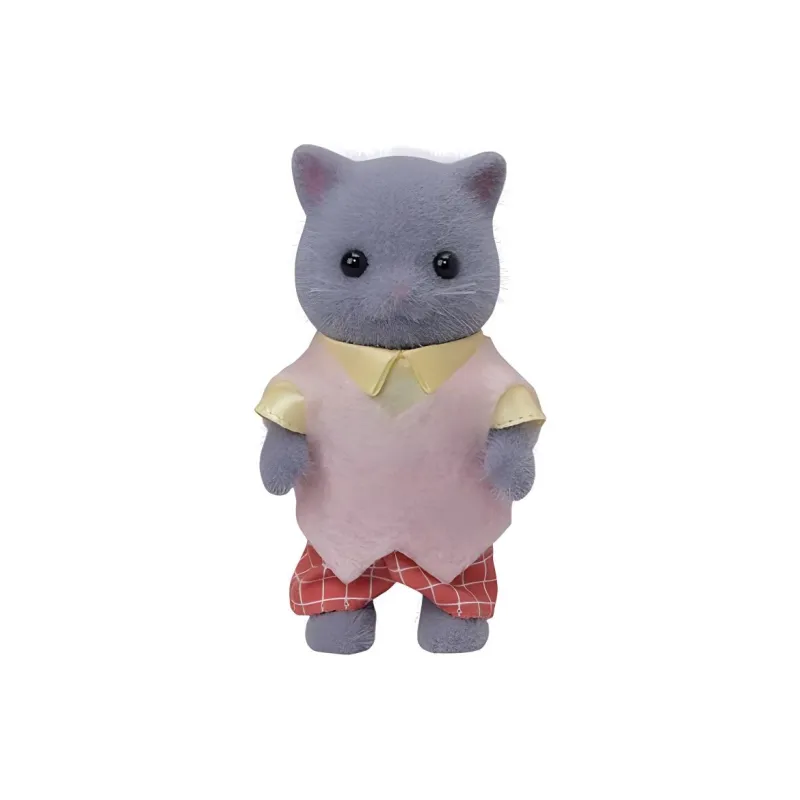 Sylvanian Families Animal Family Collection Persian Cat Dolls Plush Doll Trumpets High-0